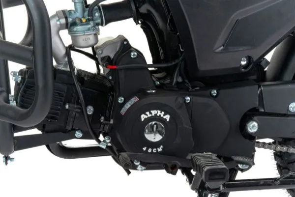 Мопед MotoLand (Мотолэнд) Альфа RS 11 (LM48-B) красный (А) | Мототека